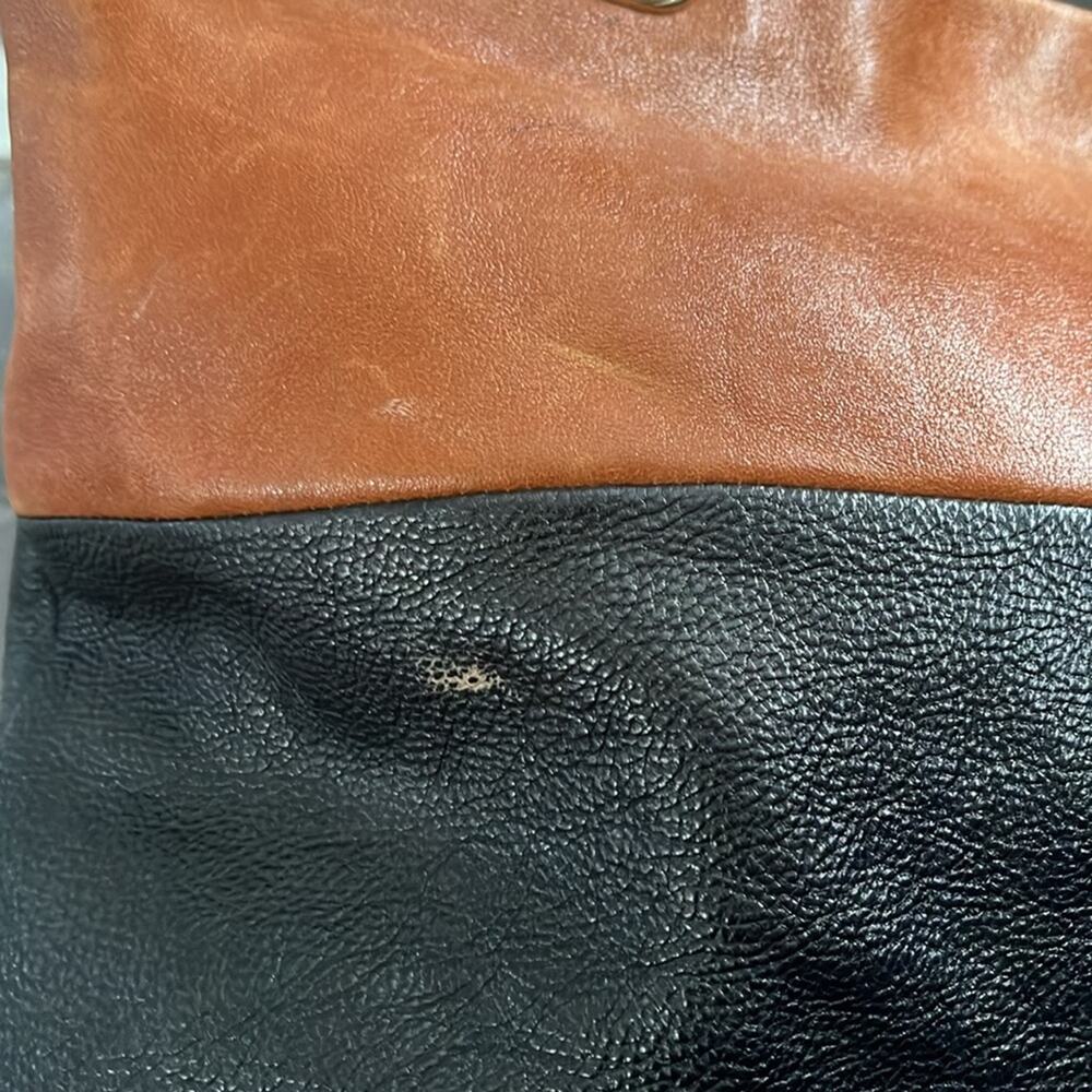 Antonio Melani Large Leather Shoulder - Tote Purse Bag - Picture 6 of 9